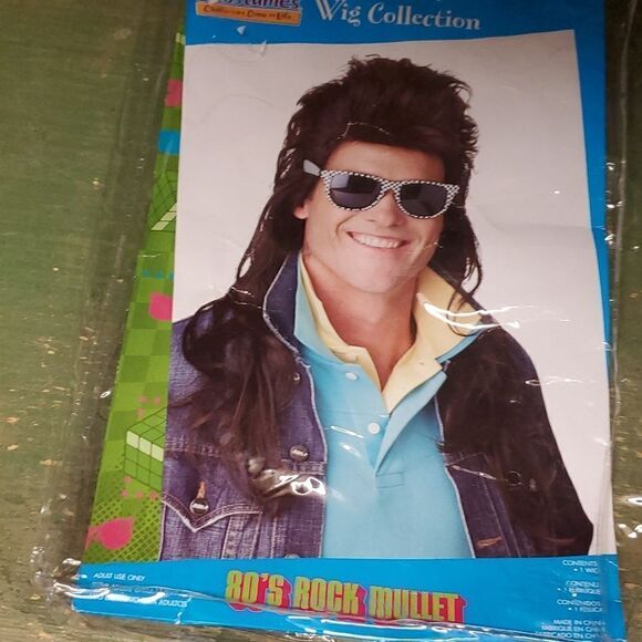 About this item Includes 80s rock Mullet Wig, Brown Only available in one size - Picture 4 of 5